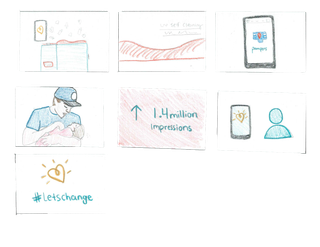 More storyboard sketches for the Pampers case study video below